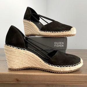Eileen Fisher Nubuck Wedge